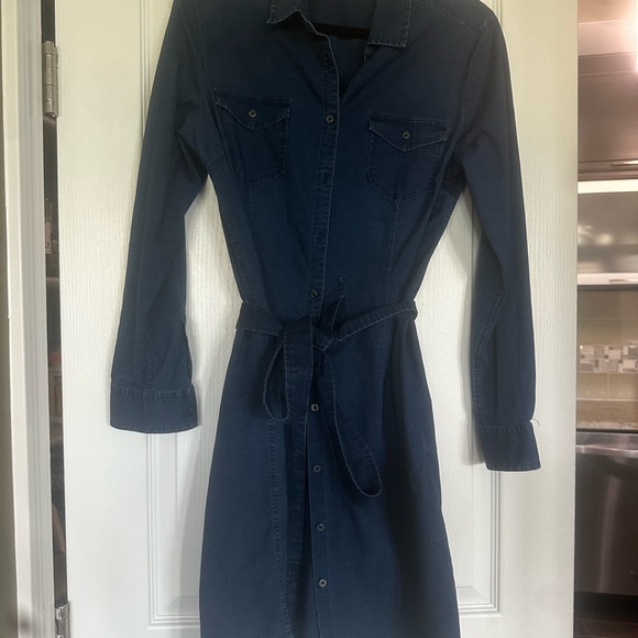 Brooks Brothers Navy Jean Long Sleeve Dress - Picture 1 of 6